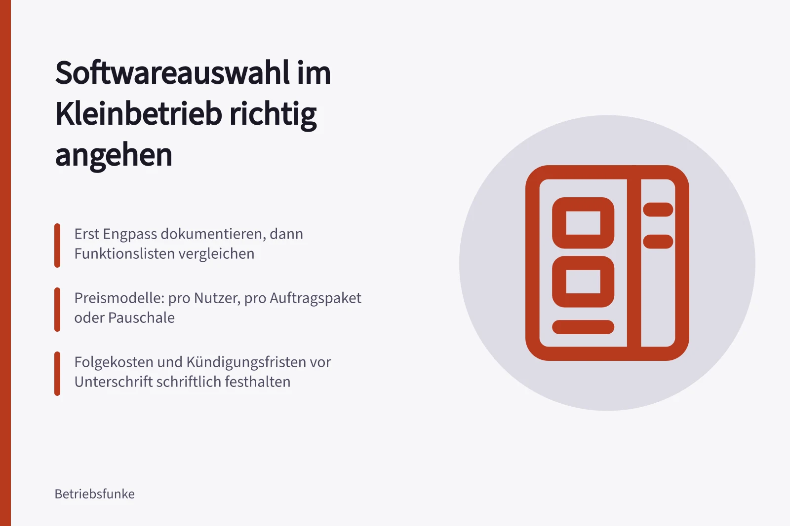 Karte zur Auswahl digitaler Werkzeuge für die Betriebsorganisation